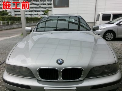 画像1: ■基本料金片側６，０００円〜　■施工例■　ＢＭＷ５シリーズ（Ｅ３９・後期）　ヘッドライトレンズの劣化・曇り・被膜剥がれの磨き＆コーティング